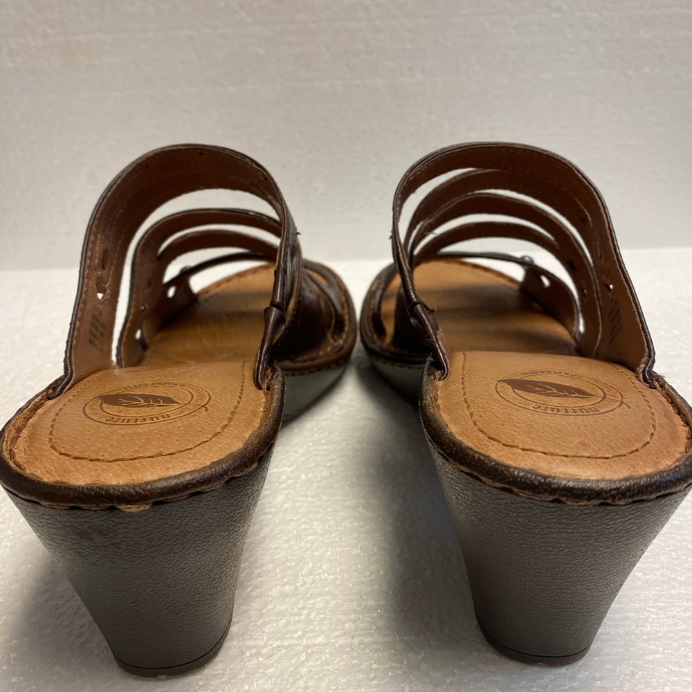 Nurture leather wedge sandals - Picture 7 of 11